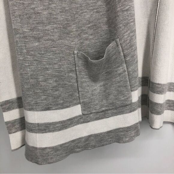 LYSSE Womens Poncho Cardigan Gray Open Front Size Small Medium - Picture 4 of 7